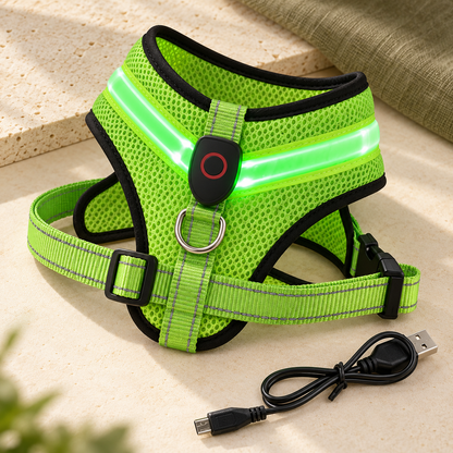 Pettorina Luminosa USB per Cani
