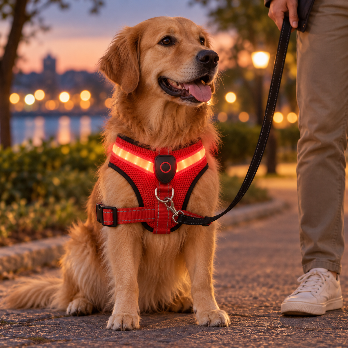 Pettorina Luminosa USB per Cani