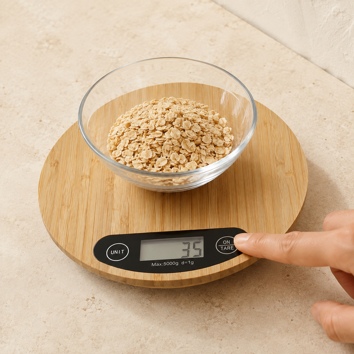 Bilancia Da Cucina In Bambù