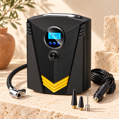 Compressore Portatile Digitale per Pneumatici 12 V