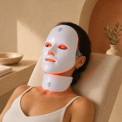 Maschera LED Ricaricabile Viso e Collo