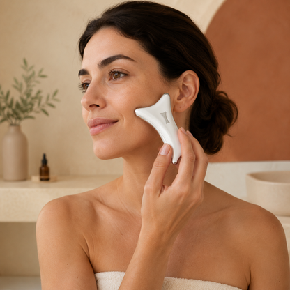 Gua Sha Elettrico Riscaldato Viso e Collo