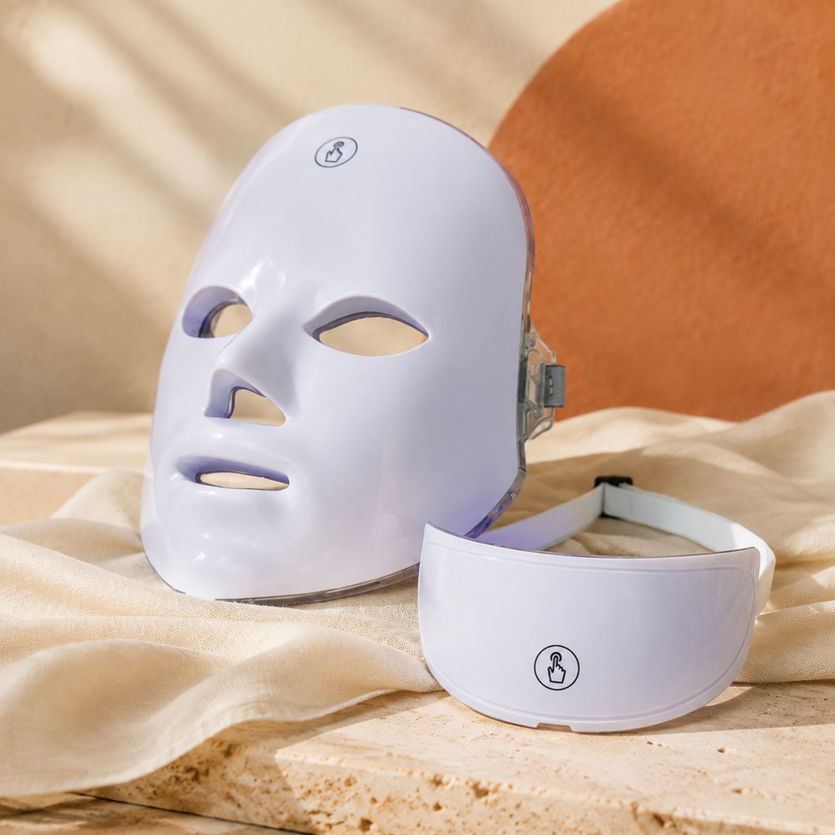 Maschera LED Ricaricabile Viso e Collo