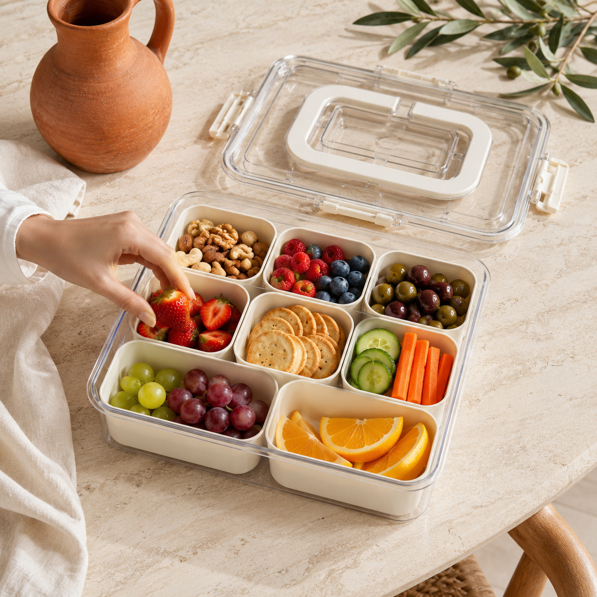 Organizer Frigorifero 8 Scomparti